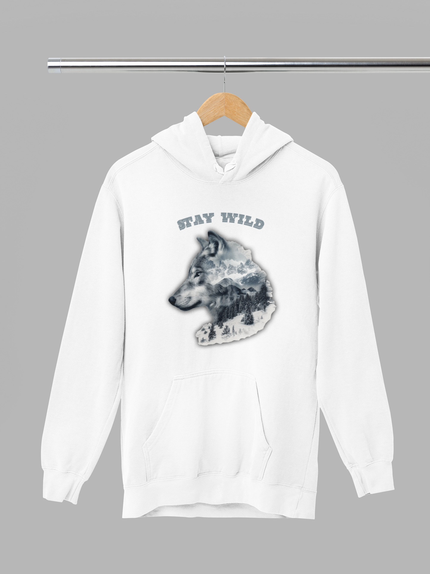 Stay Wild – mikina s vlkom