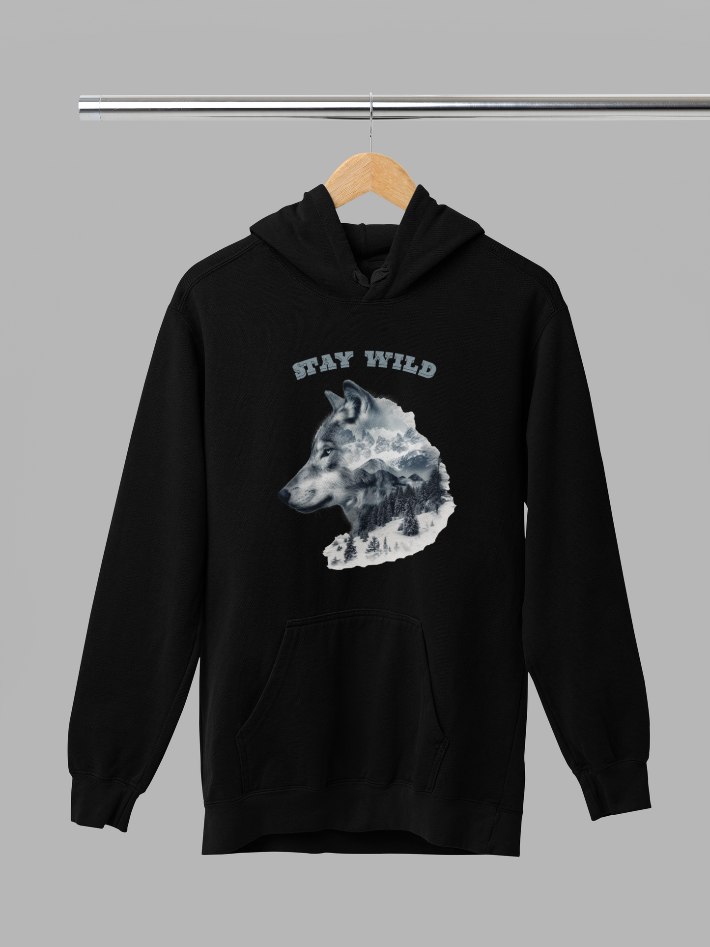 Stay Wild – mikina s vlkom