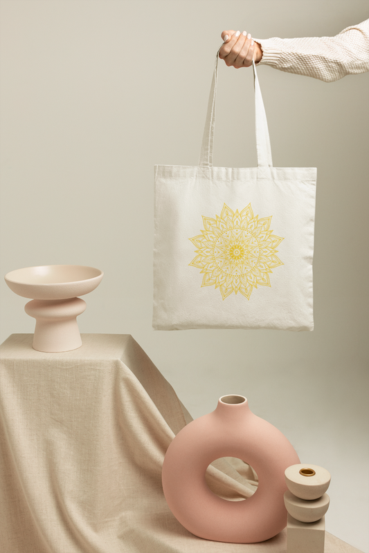 Zlatá mandala – nákupná taška
