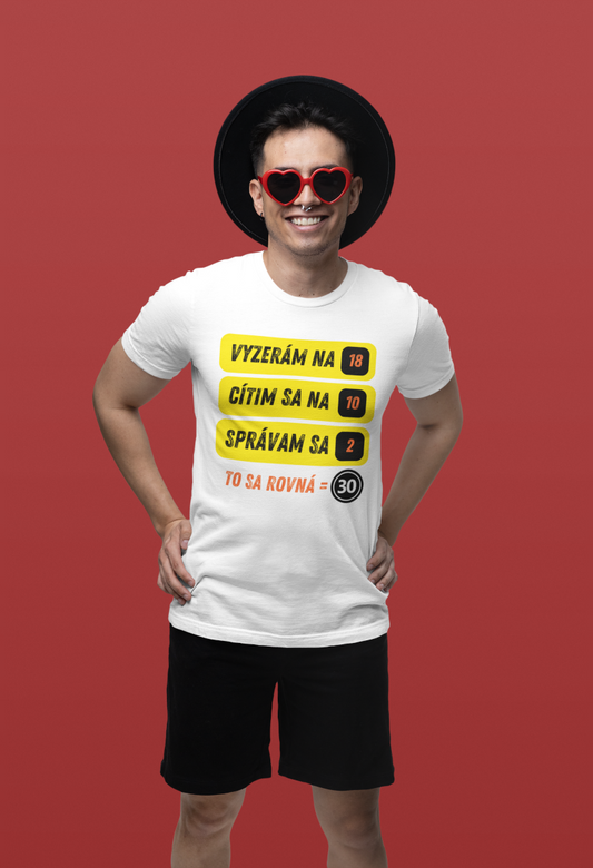 Vyzerám na 18 – vtipné tričko