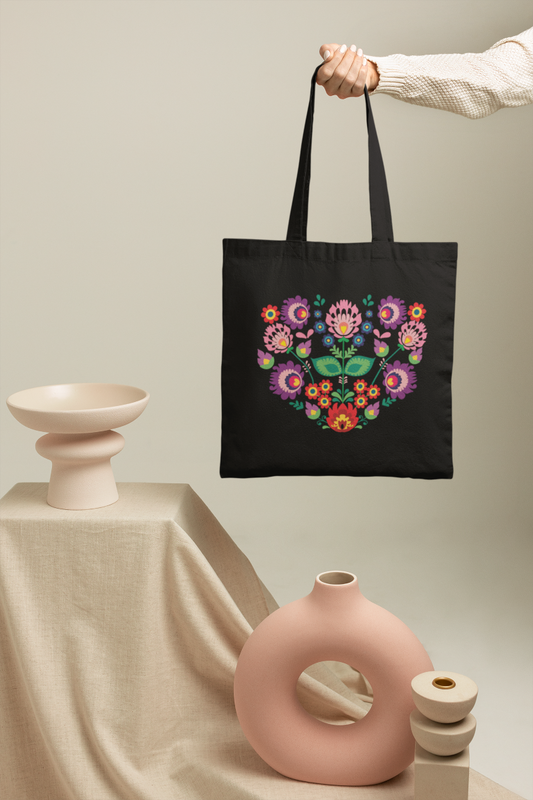 Folklórne kvety – nákupná taška