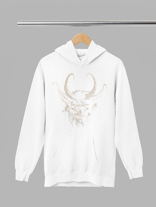 Béžový démon – mikina s tajomným dizajnom