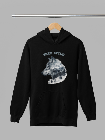 Stay Wild – mikina s vlkom