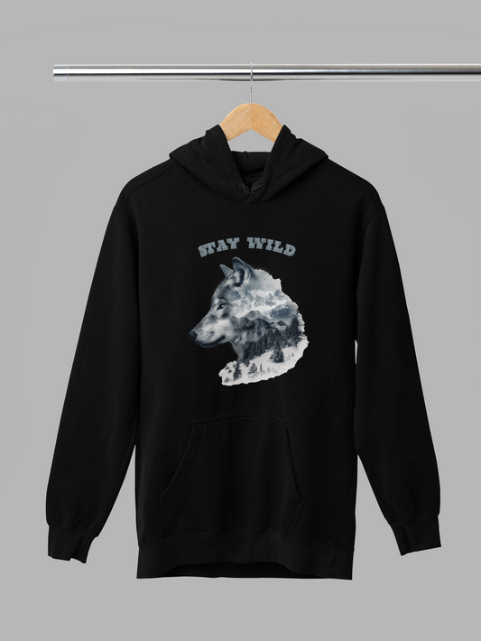 Stay Wild – mikina s vlkom
