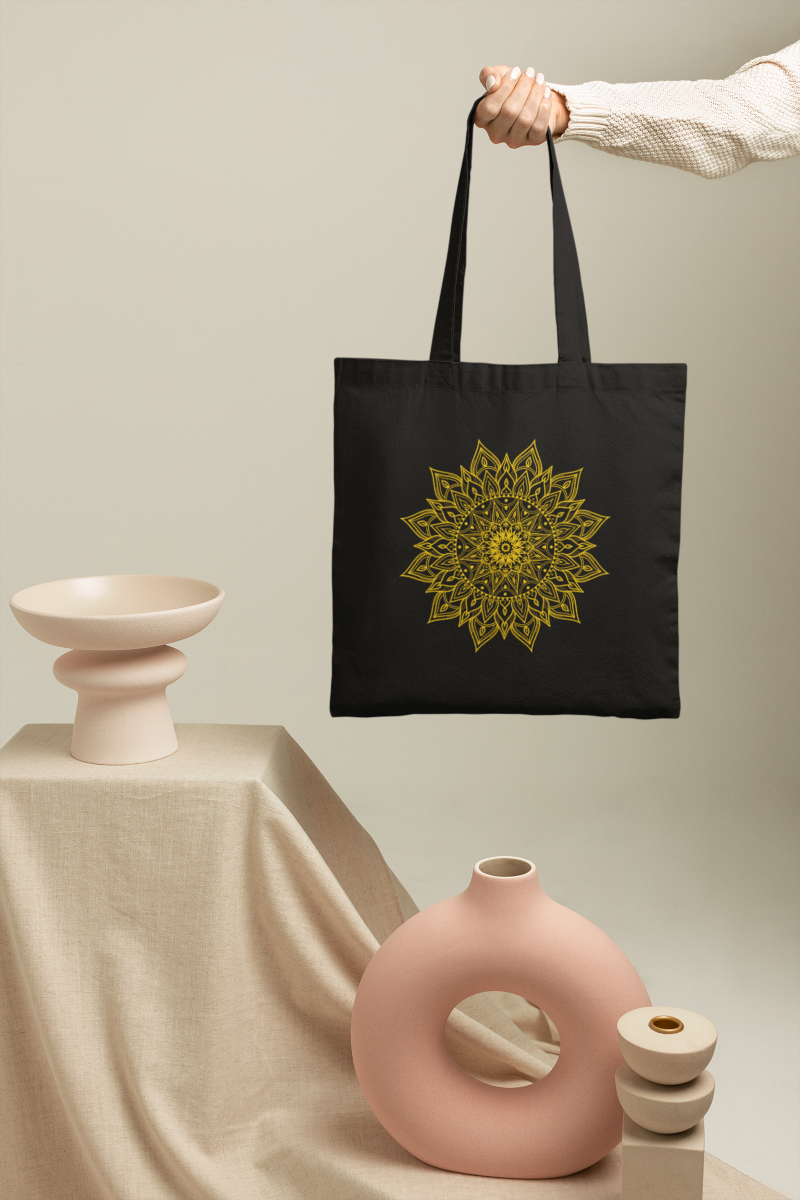 Zlatá mandala – nákupná taška