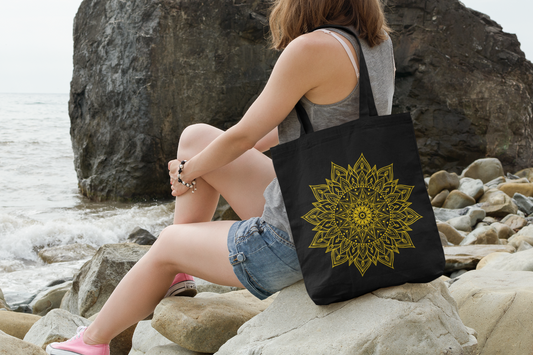 Zlatá mandala – nákupná taška