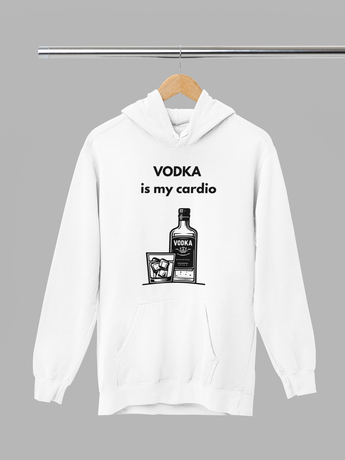 Vodka is my cardio – mikina pre milovníkov pohybu... a vodky